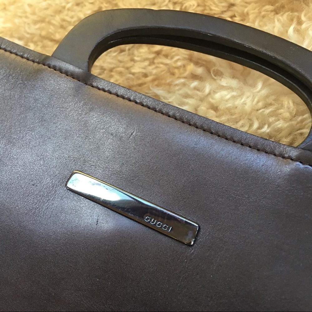 Gucci rare Flat leather Tote